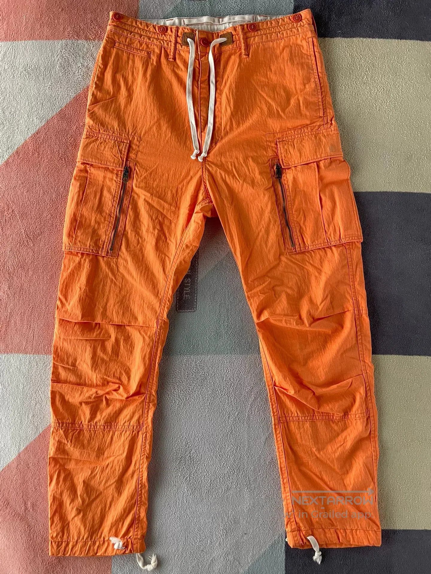 RRL Ralph Lauren RRL Double RL Orange Cargo Pants. Size US 30 / EU 46 - 1 Thumbnail