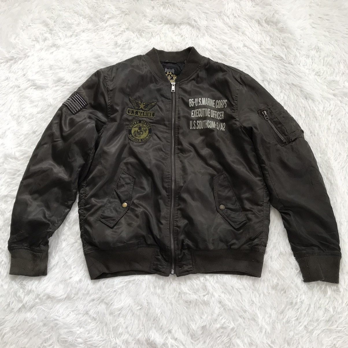 Japanese Brand Spinalh bomber style jacket military Size US M / EU 48-50 / 2 - 1 Thumbnail