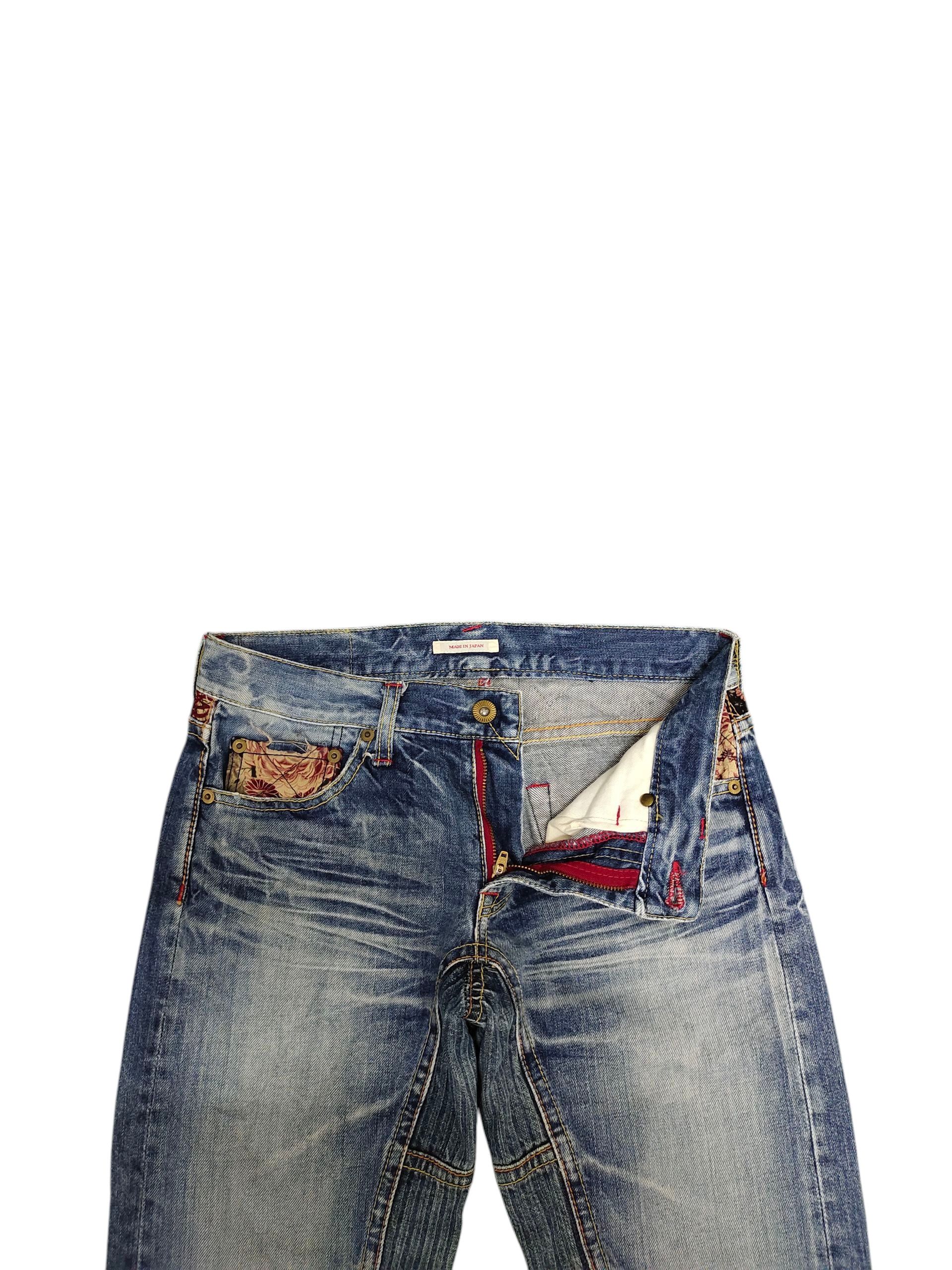 Eternal Japanese Brand Eternal Sukajan Clawmark Distress Denim Jeans Size US 30 / EU 46 - 9 Thumbnail