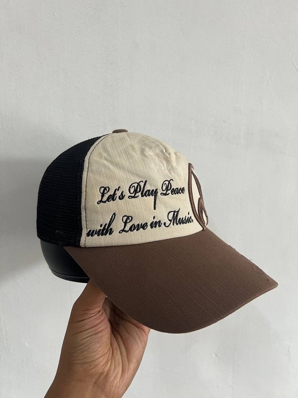If Six Was Nine Lets Play Peace With Peace in Music Trucker Hat Size ONE SIZE - 2 Thumbnail