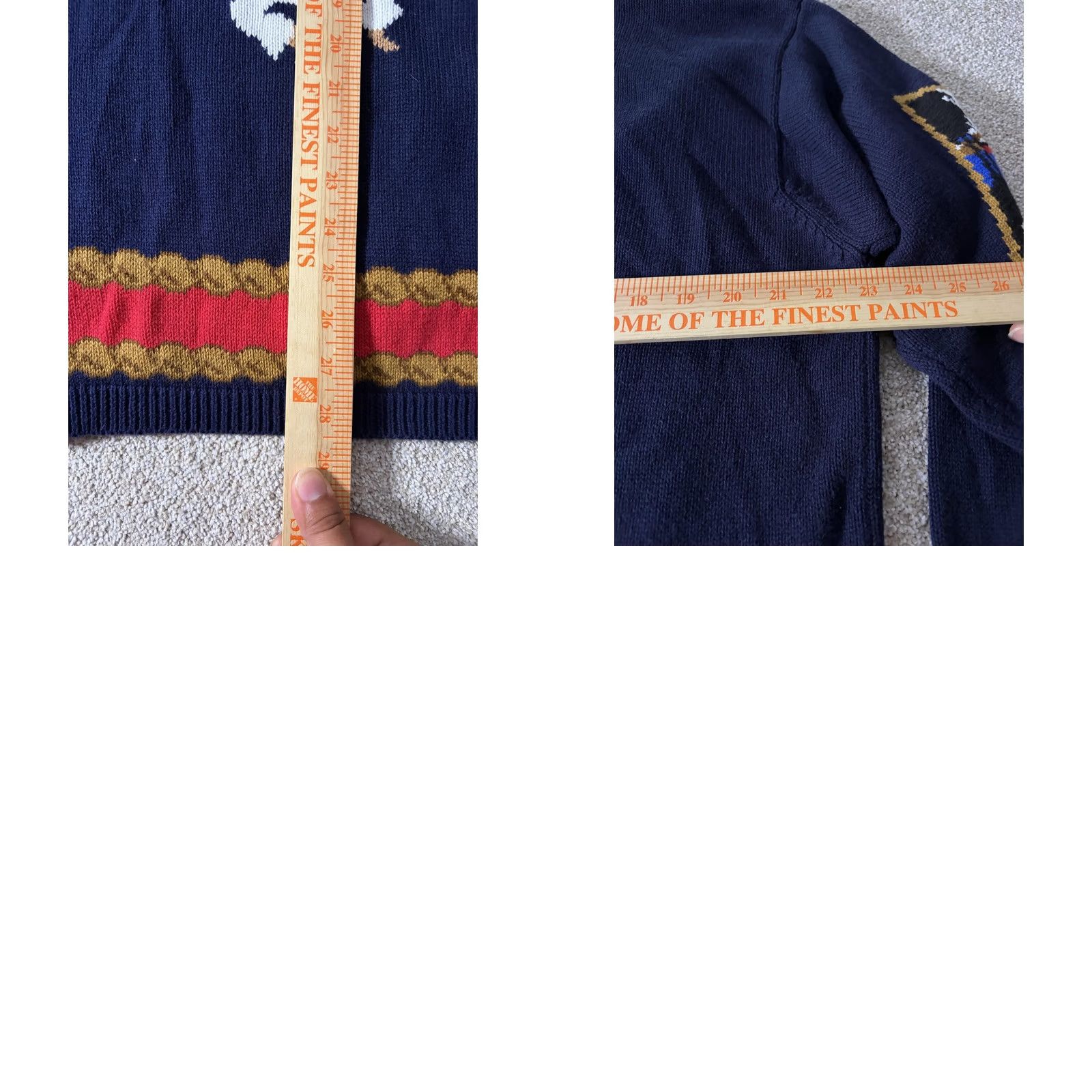 Nautica VINTAGE JH Collectibles Sweater Cardigan Womens Large Navy Cruise Nautical 80s Size L / US 10 / IT 46 - 8 Thumbnail