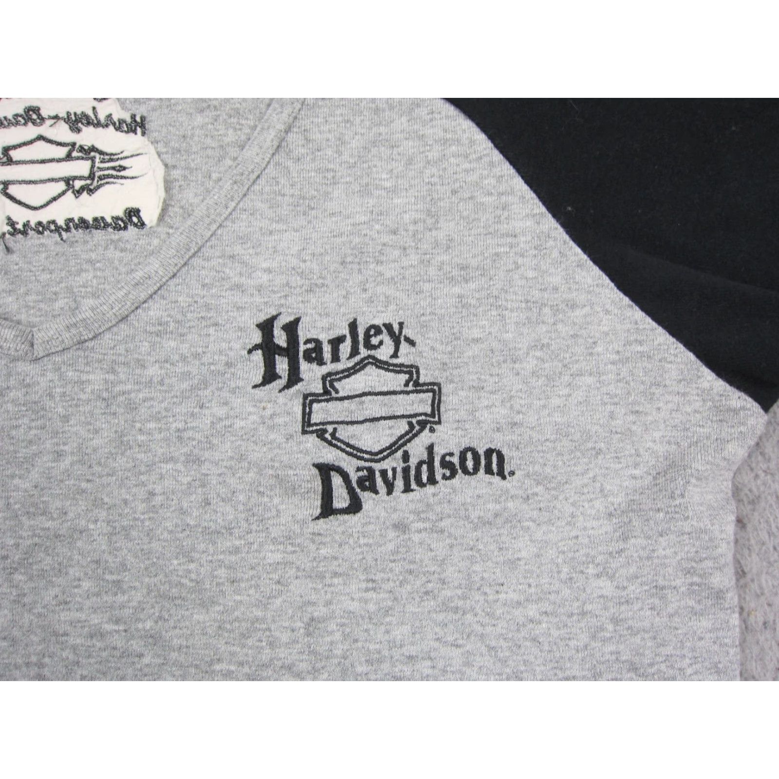 Harley Davidson VINTAGE Harley Davidson Shirt Womens Large Gray Motorcycle Size L / US 10 / IT 46 - 2 Thumbnail