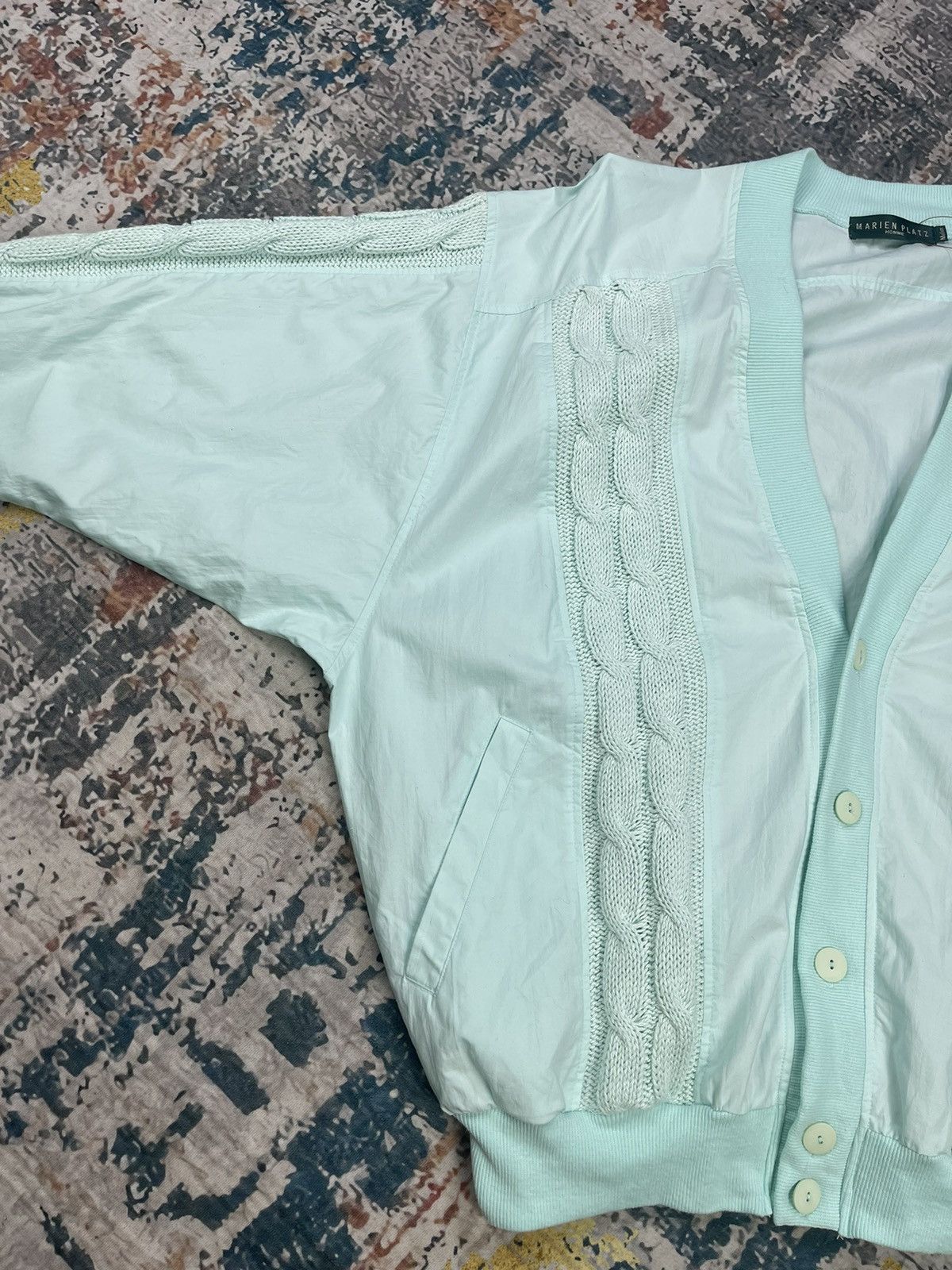 Vintage Marien Platz Homme Button Up Cable Knit Cardigan Size US M / EU 48-50 / 2 - 4 Thumbnail