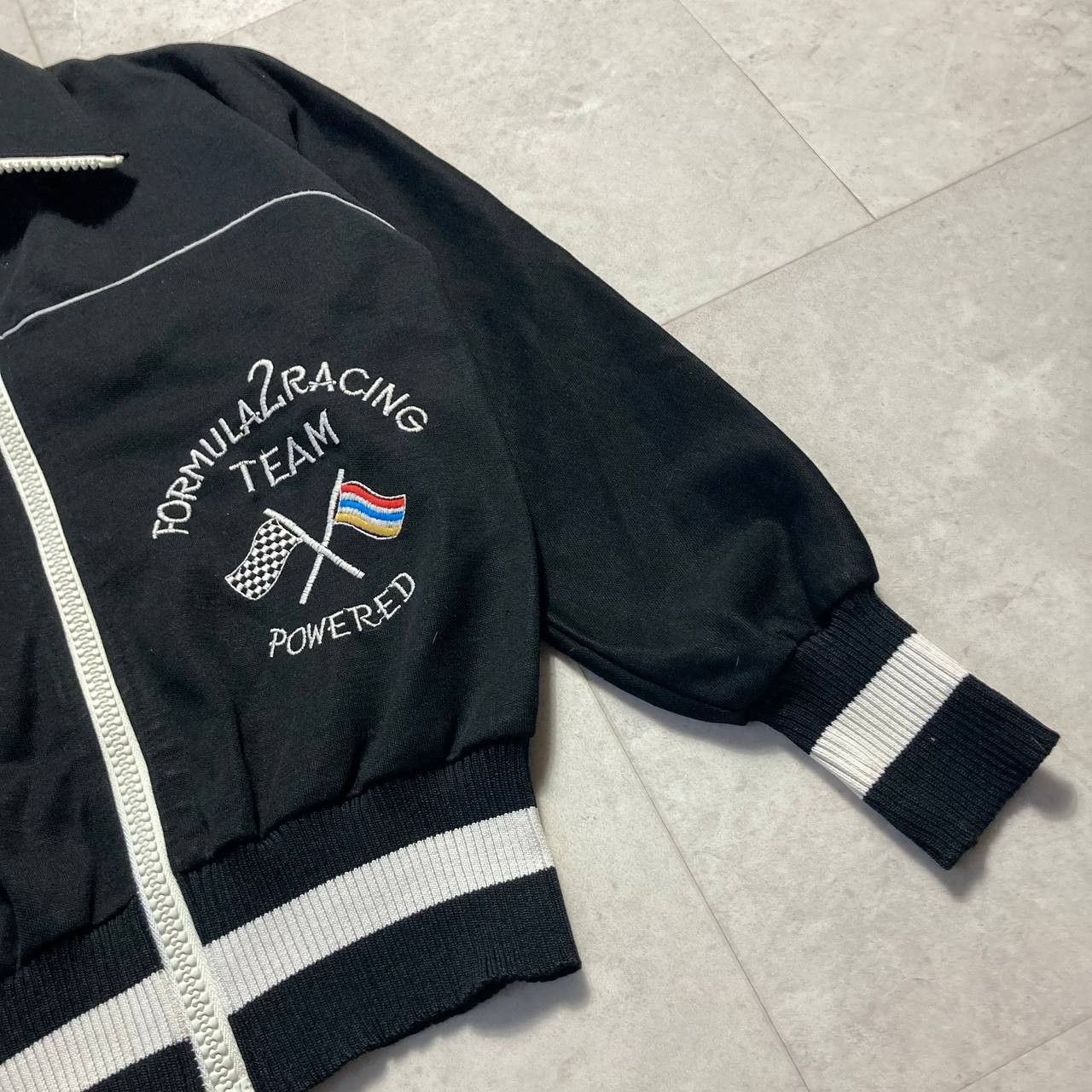 Vintage Vintage Formula 2 Racing Team Powered Tracktop Zip Opti Size S / US 4 / IT 40 - 2 Thumbnail