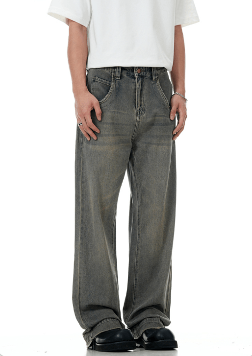 Japanese Brand × Jean American retro distressed washed straight cleanfit jeans Size US 32 / EU 48 - 4 Thumbnail