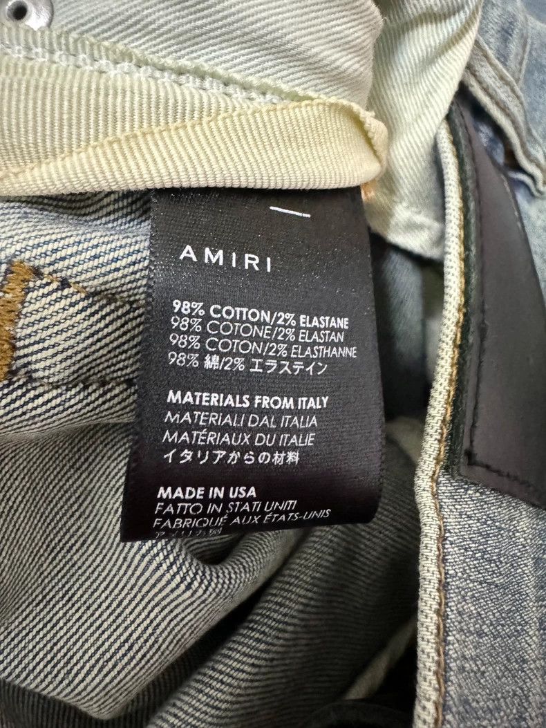 Amiri Amiri 18FW Ink Blue Diamond Destroyed Blue jeans Size US 30 / EU 46 - 4 Thumbnail