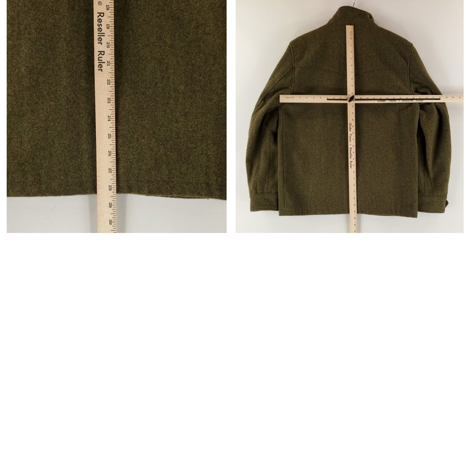 Vintage Powder River Outfitters Panhandle Jacket Full Zip Green Wool Blend Mens M Bomber Jacket Size US M / EU 48-50 / 2 - 8 Thumbnail