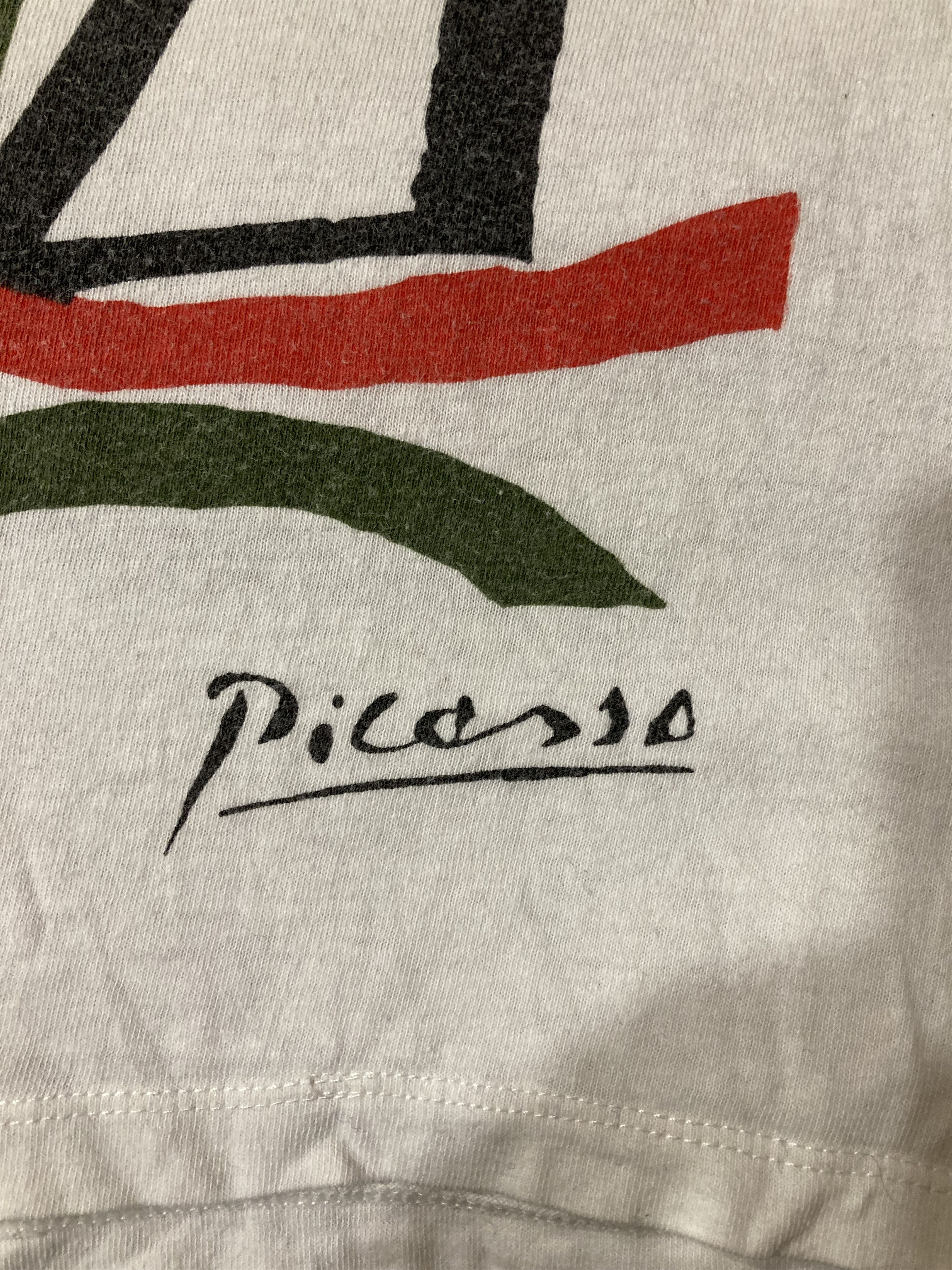 Vintage Vintage 90s Picasso's Head of a Woman T-Shirt Size US M / EU 48-50 / 2 - 4 Thumbnail