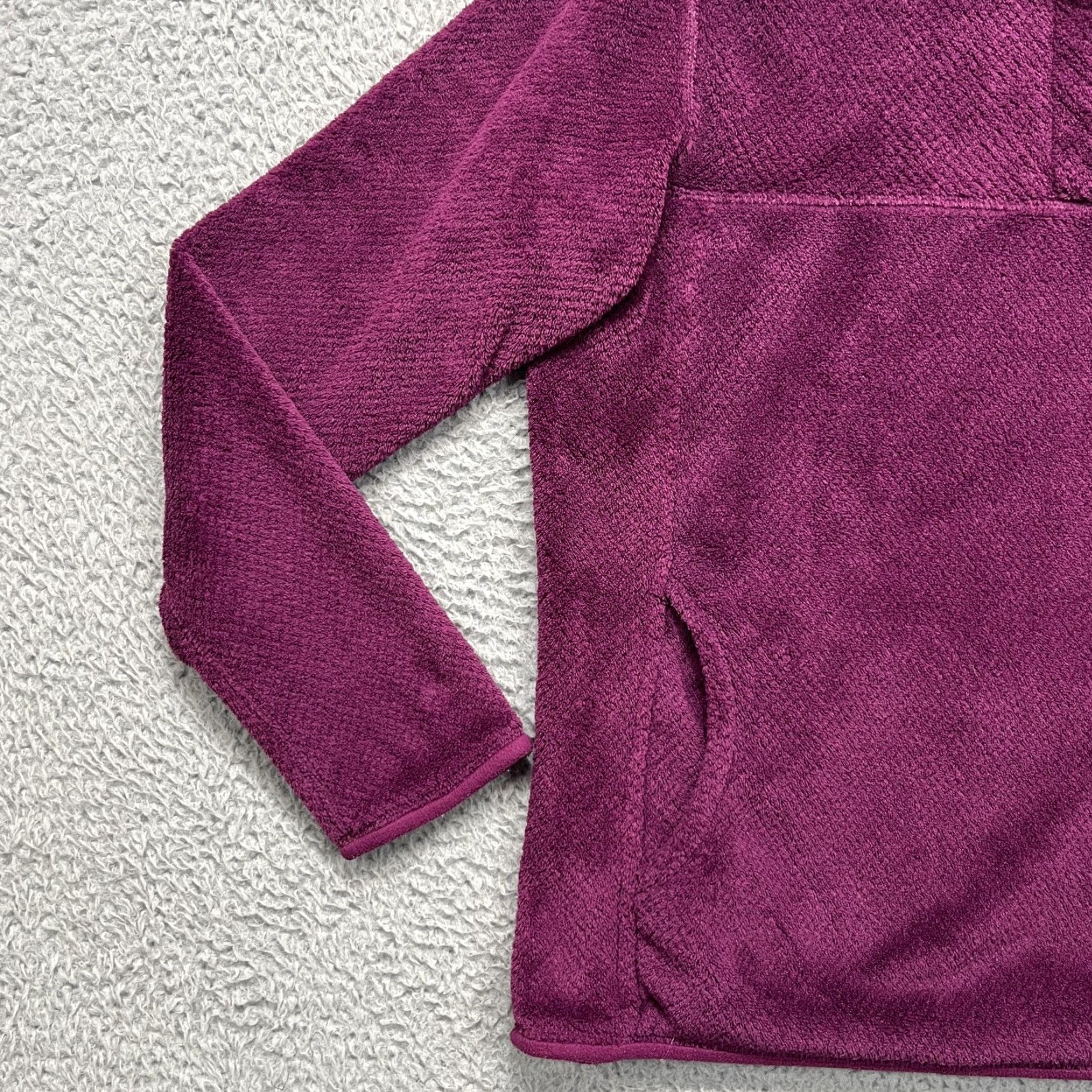 Patagonia Patagonia Re-Tool Snap-T Pullover Jacket Womens XL Ikat Purple Fleece 25442 Size XL / US 12-14 / IT 48-50 - 4 Thumbnail