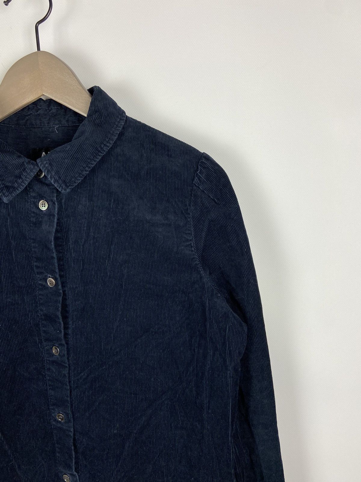 A.P.C. × Designer A.P.C. Navy Blue Corduroy Overshirt Luxury Size US S / EU 44-46 / 1 - 7 Thumbnail