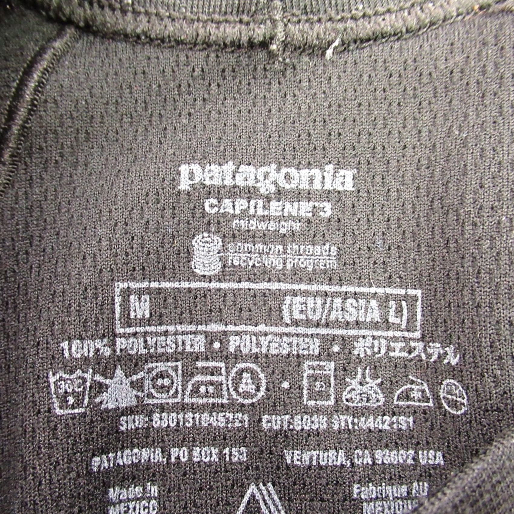 Patagonia Patagonia Shirt Mens Medium Long Sleeve Crew Neck Outdoor Lightweight Black Size US M / EU 48-50 / 2 - 4 Thumbnail
