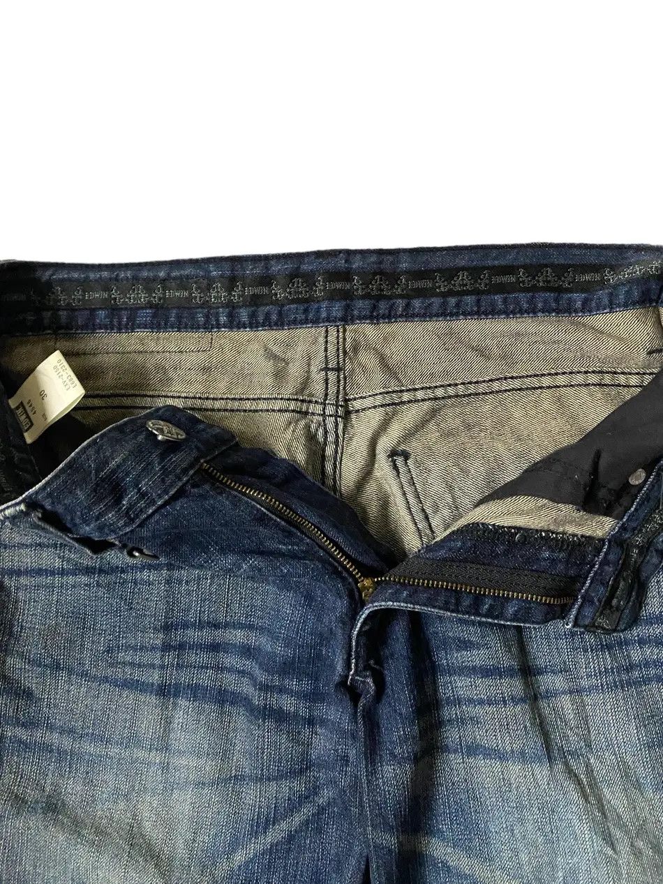 Edwin Edwin Flared Studded Leather 3/4 Jeans Size US 30 / EU 46 - 5 Thumbnail