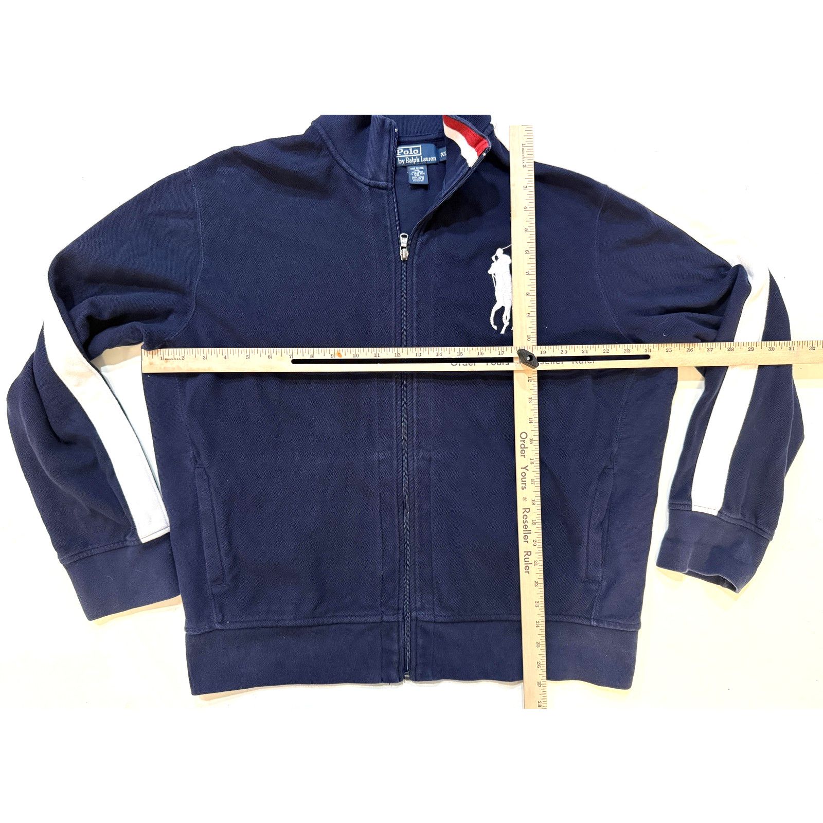 Polo Ralph Lauren Polo Ralph Lauren Full Zip Sweatshirt Mens XL Track Big Pony Size US XL / EU 56 / 4 - 6 Thumbnail
