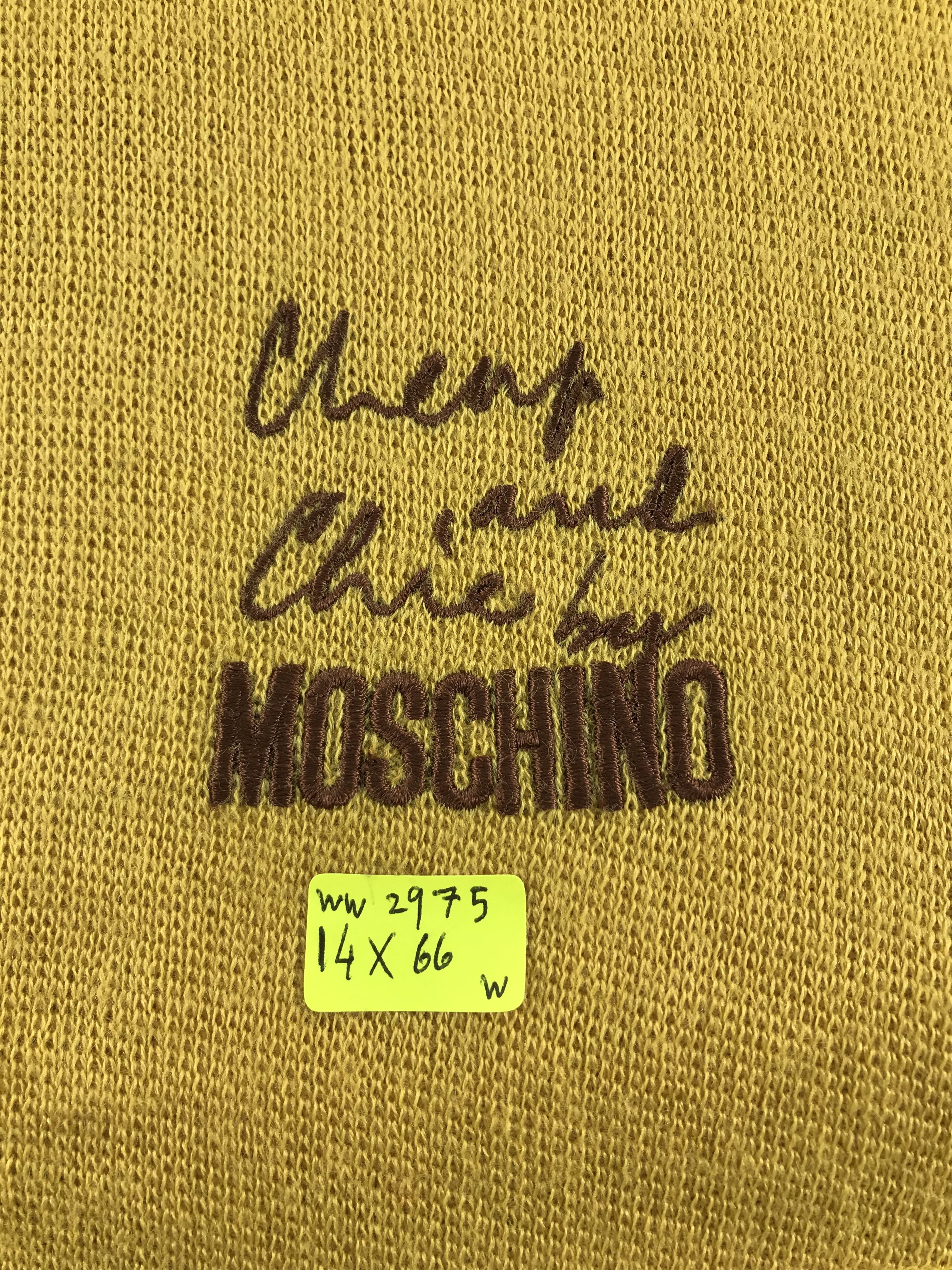 Vintage Moschino Scarf / Muffler / Neckwear - WW2975 Size ONE SIZE - 4 Thumbnail