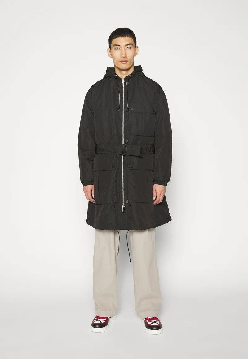 Emporio Armani !DS! AW22 Emporio Armani Black Trench Coat Windbreaker Size US L / EU 52-54 / 3 - 1 Thumbnail