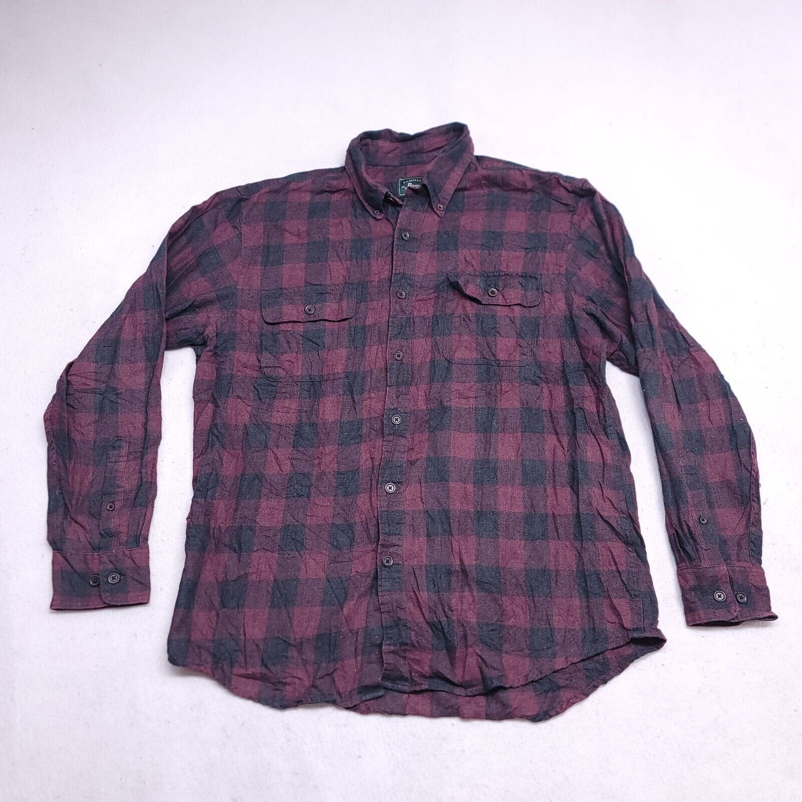 G.H. Bass & Co. GH Bass & Co Buffalo Check Flannel Shirt Mens Size L Red Size US L / EU 52-54 / 3 - 2 Thumbnail