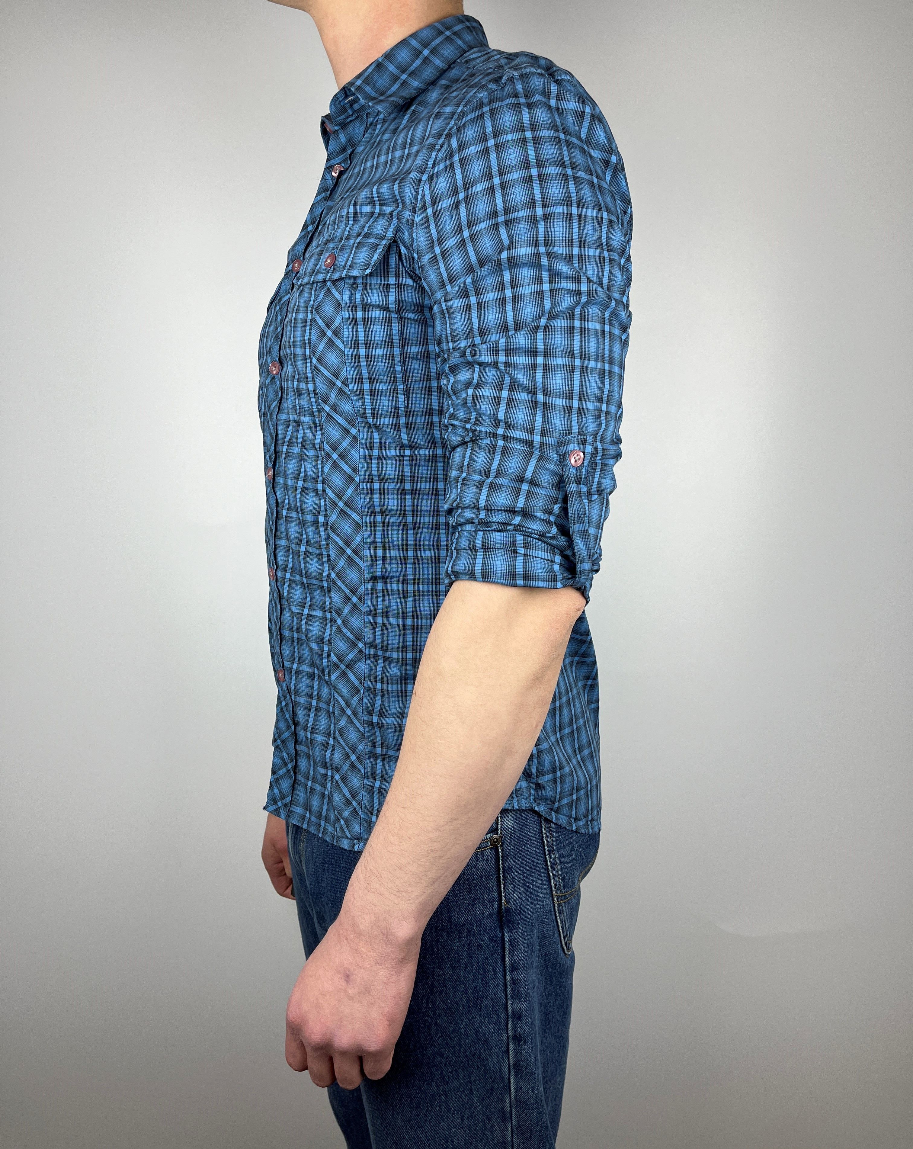 Armani Exchange A/X Armani Exchange Check Long Sleeve Button Up Shirt Size US M / EU 48-50 / 2 - 5 Thumbnail