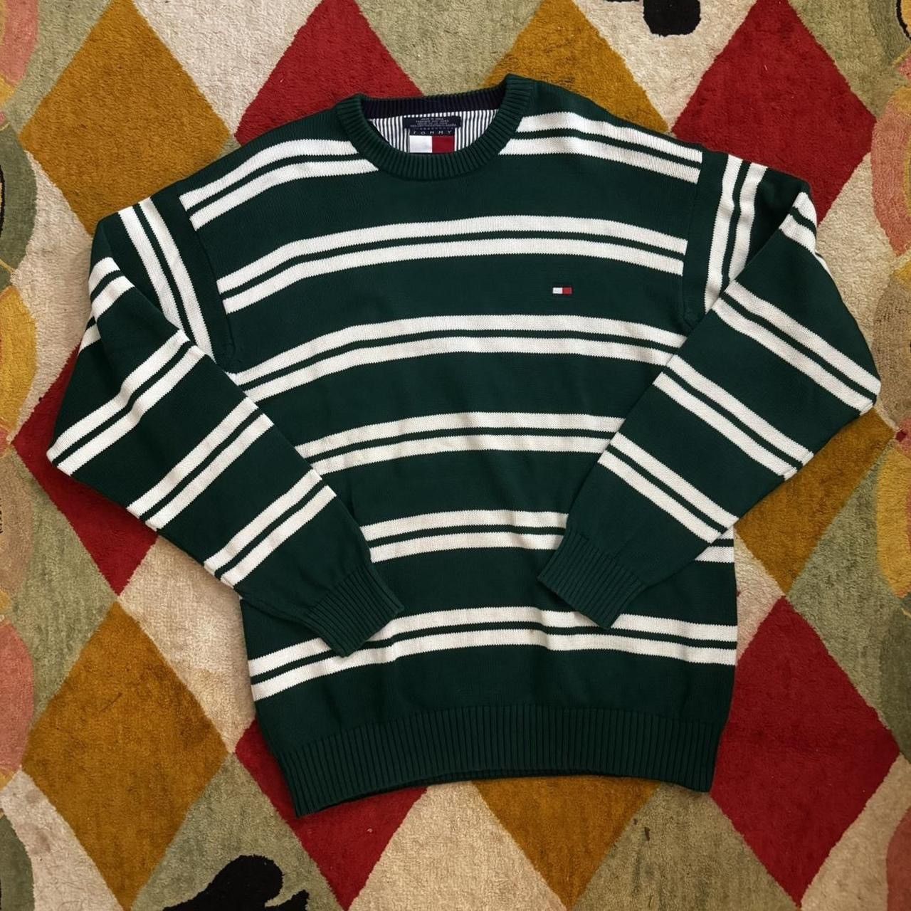 Tommy Hilfiger 2000s Tommy Hilfiger Striped sweater Size US XL / EU 56 / 4 - 1 Thumbnail
