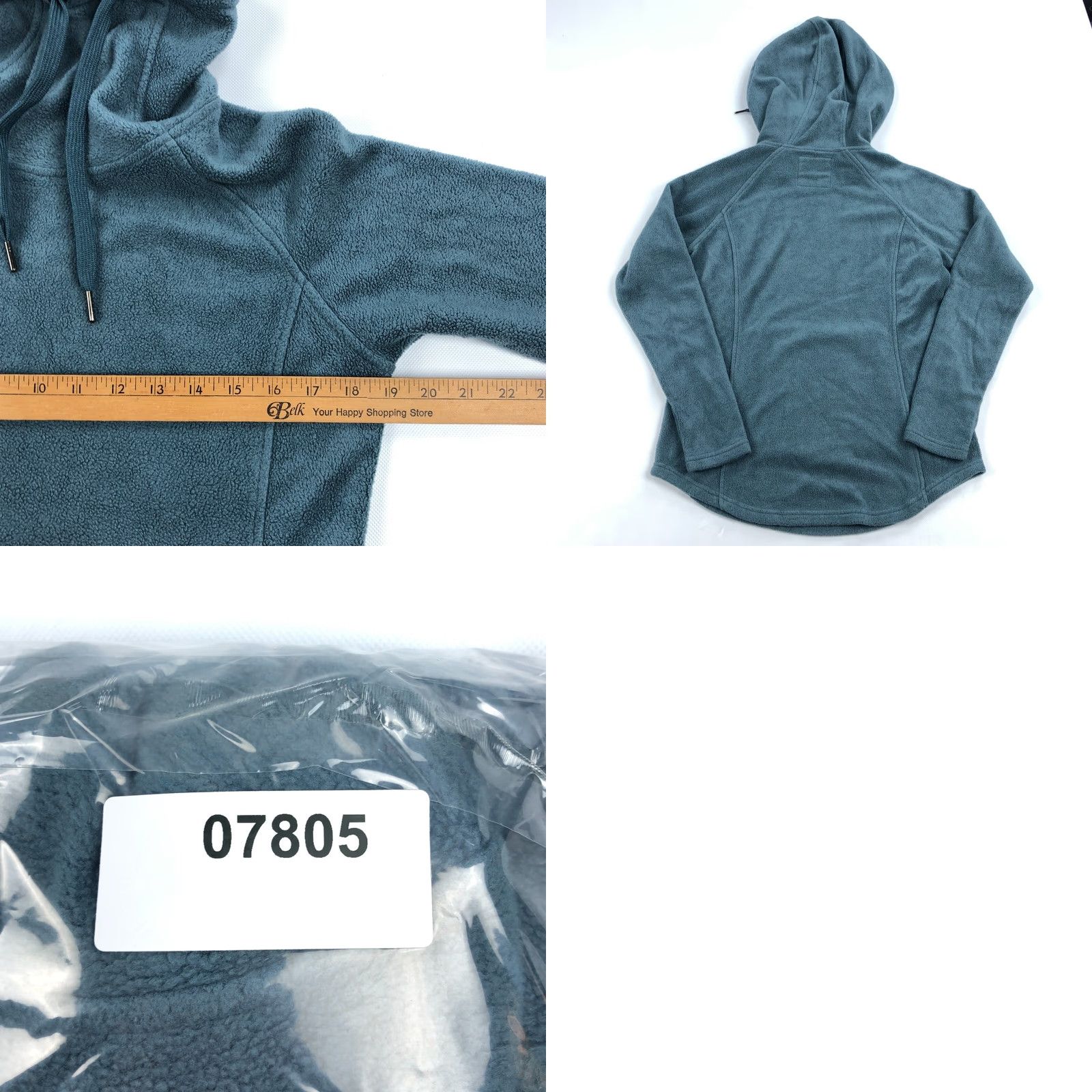 Vintage Free Fly Hoodie Womens S Bamboo Fleece Pullover Scuba Blue Size S / US 4 / IT 40 - 8 Thumbnail