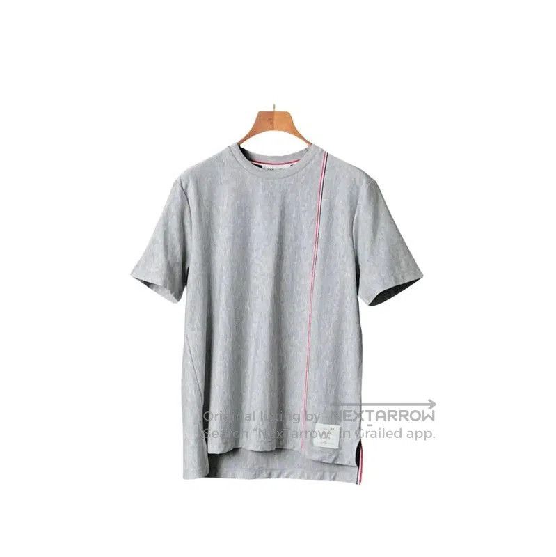 Thom Browne Thom Browne Gray Cotton Short Sleeve T-Shirt . Size US S / EU 44-46 / 1 - 1 Thumbnail