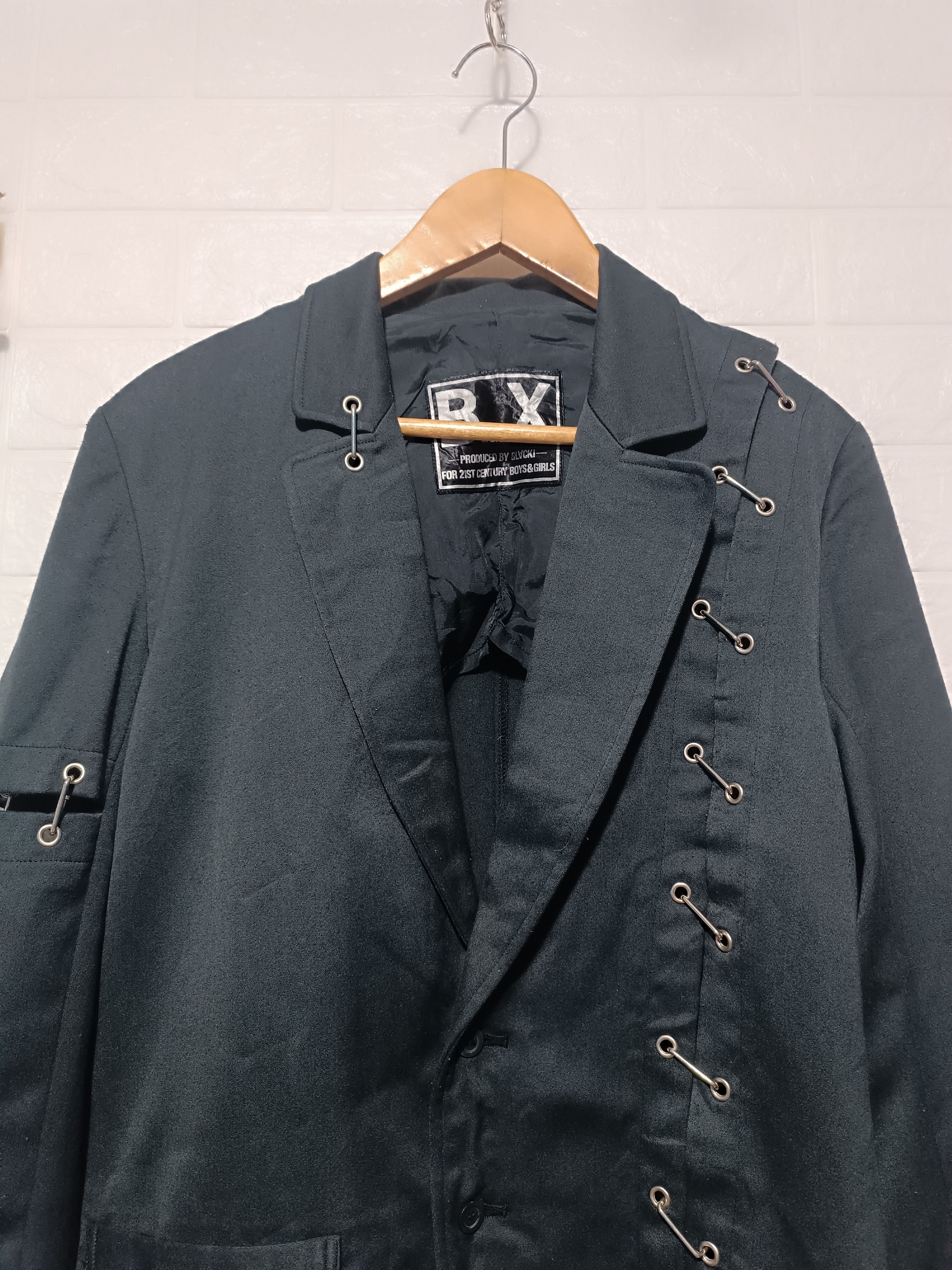 Seditionaries Black Bondage Blazer Mad Punk Suit Jacket Size US L / EU 52-54 / 3 - 3 Thumbnail