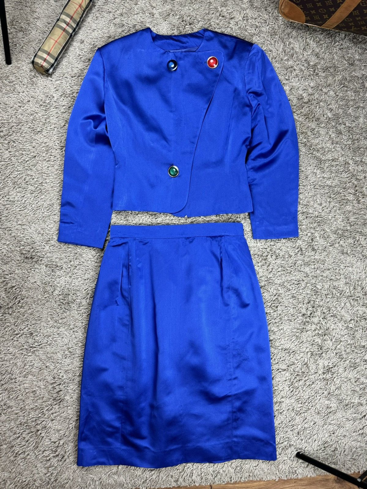 Vintage × Yves Saint Laurent Vintage rare jacket and skirt Yves Saint Laurent original Size M / US 6-8 / IT 42-44 - 1 Thumbnail