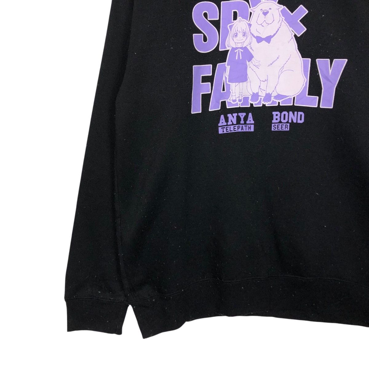 Cartoon Network × Japanese Brand 📌Vintage Sweatshirt Cartoon Spy Family Big Logo Size US L / EU 52-54 / 3 - 5 Thumbnail