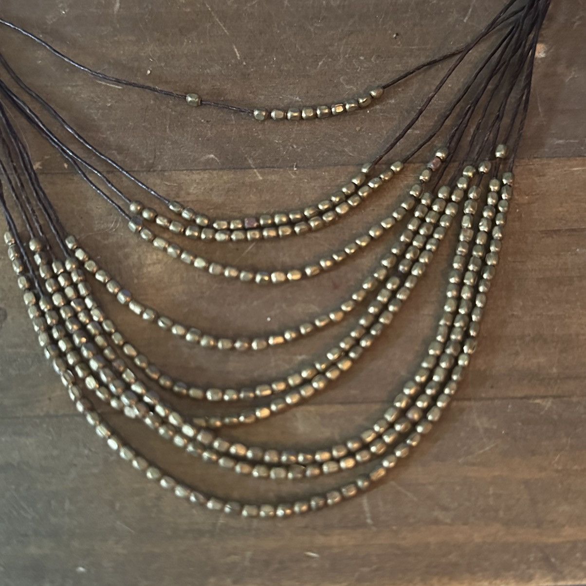 Other Nakamol multi strand layered gold bead cord necklace Size ONE SIZE - 4 Thumbnail