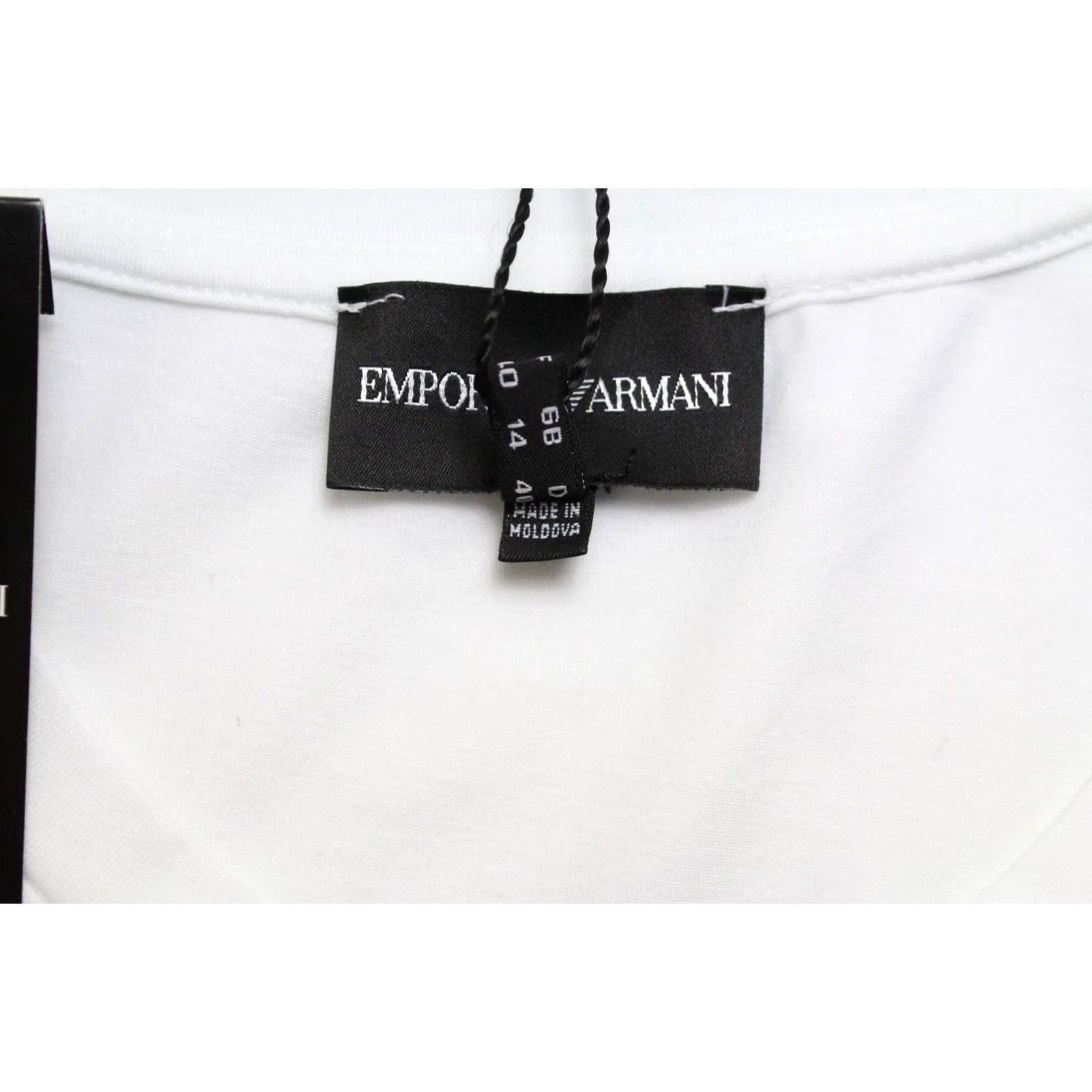 Emporio Armani Emporio Armani Barcelona T-Shirt Women's UK 14 White Round Neck Pullover Stretch Shirt Womens UK 14 White Size XL / US 12-14 / IT 48-50 - 7 Thumbnail