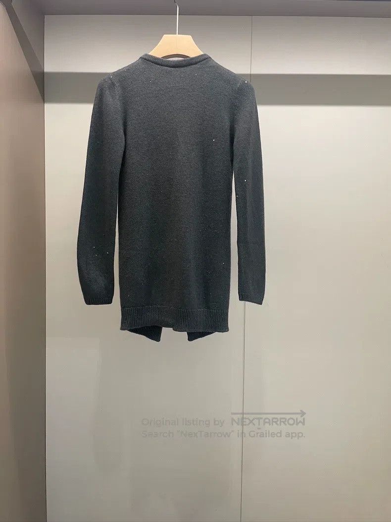 Brunello Cucinelli Brunello Cucinelli Dark grey sequined cashmere cardigan Size XS / US 0-2 / IT 36-38 - 2 Thumbnail