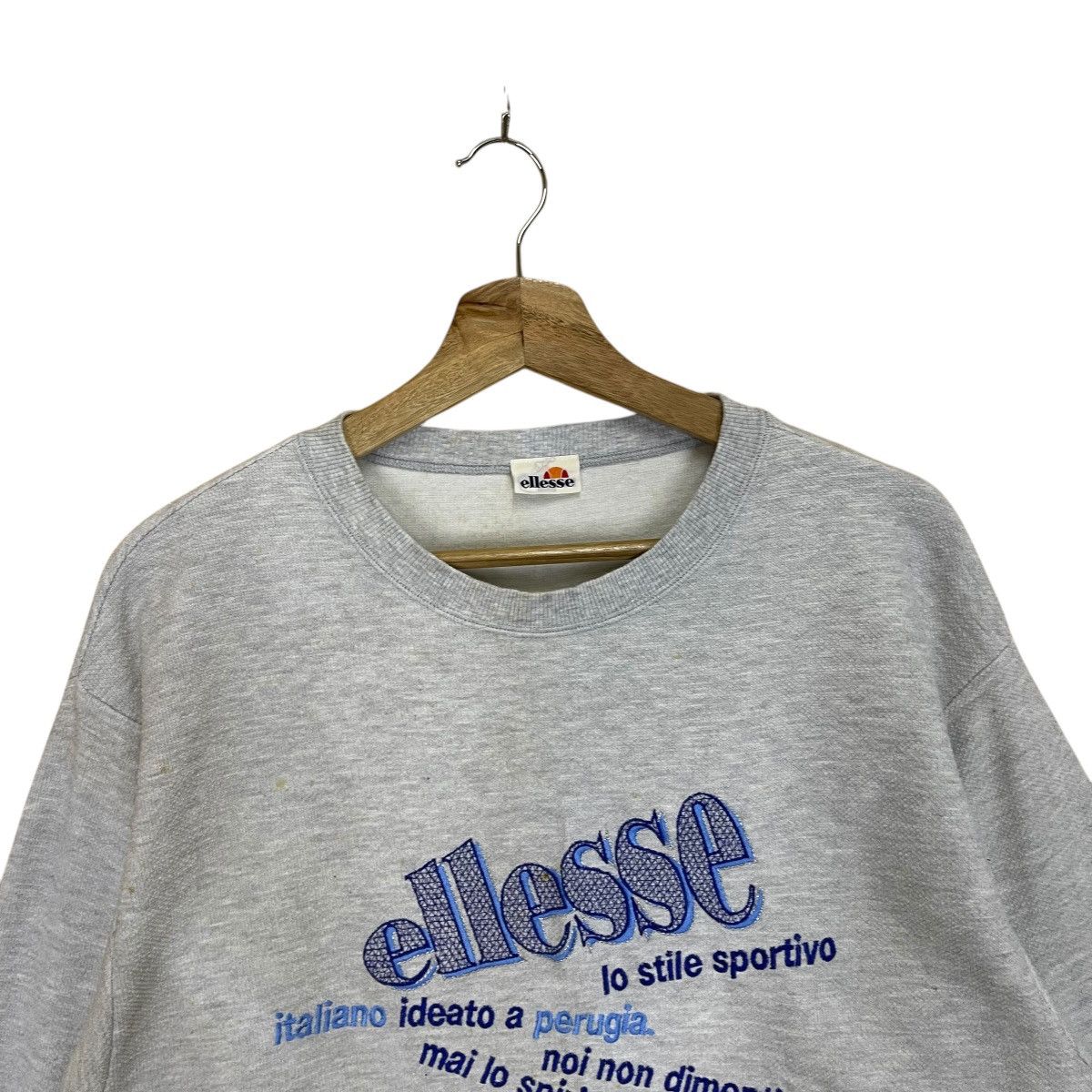 Ellesse Vintage 90s Ellesse Big Logo Crewneck Sweatshirt Size US L / EU 52-54 / 3 - 4 Thumbnail