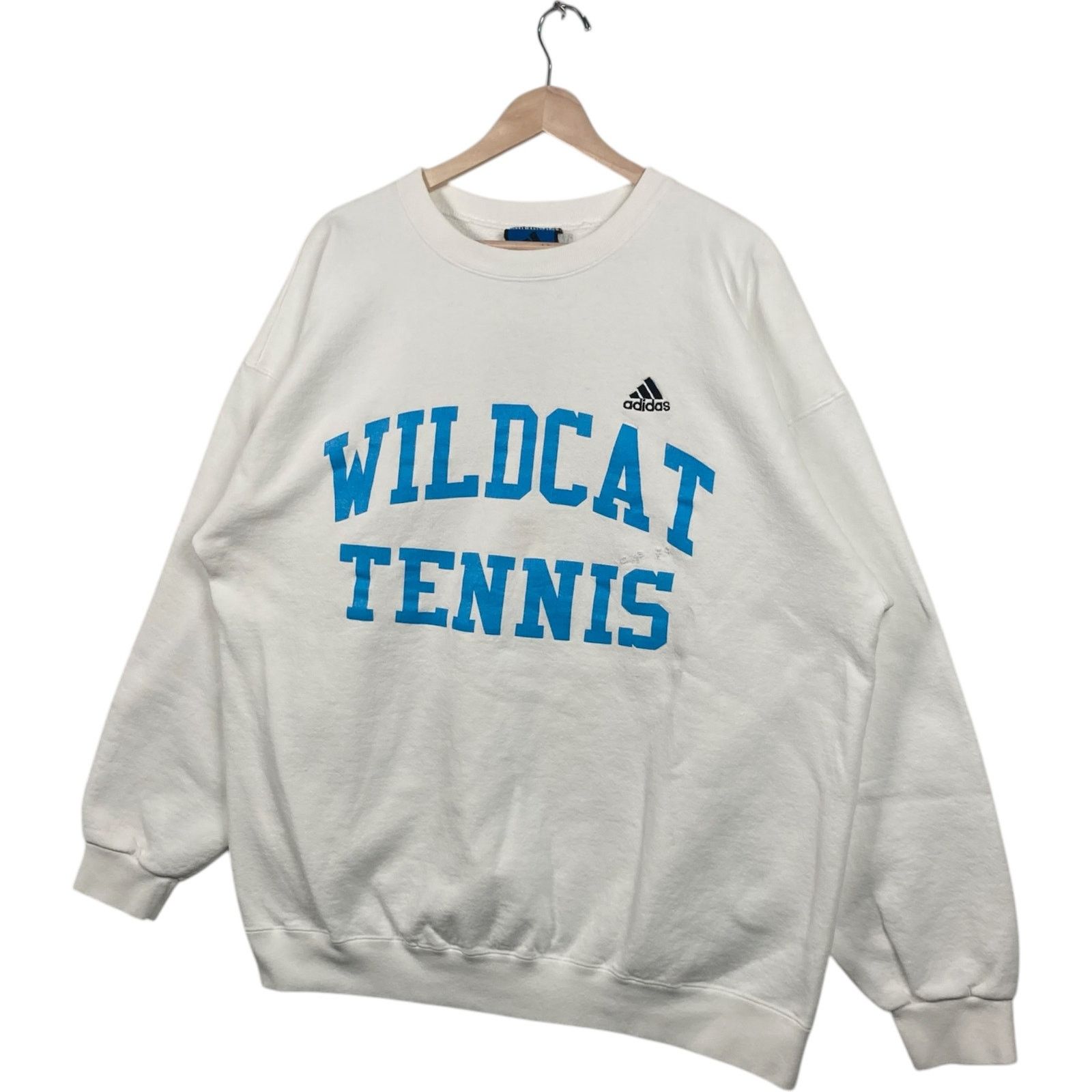 Adidas Vintage Adidas Wildcat Tennis Chest Spellout Crewneck XL Size US XL / EU 56 / 4 - 3 Thumbnail