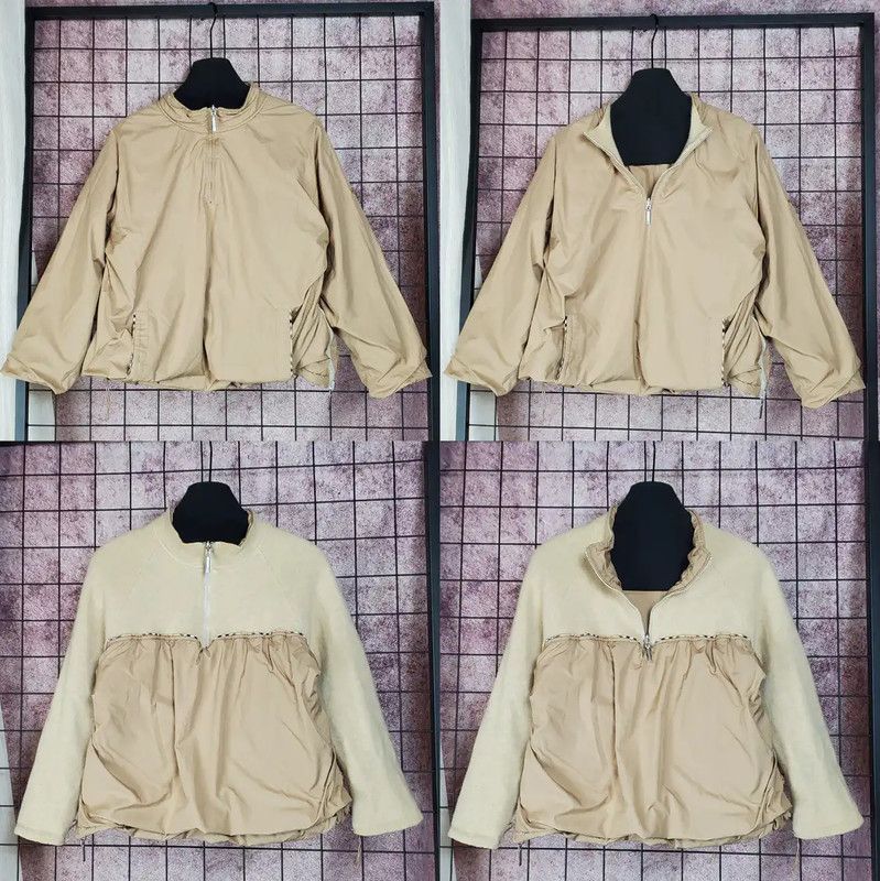 Burberry Burberry Khaki Wool Logo Long Sleeve Sweatshirt Size L / US 10 / IT 46 - 1 Thumbnail