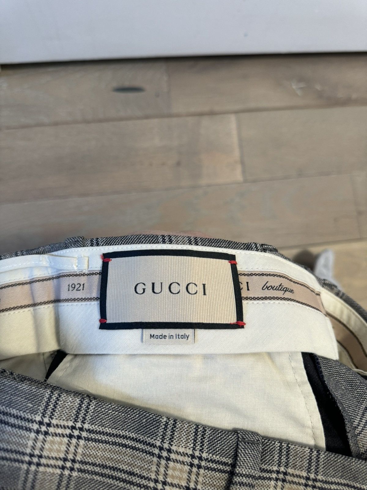 Gucci Gucci Grey Prince Of Wales Check Print Tailored Size 26" / US 2 / IT 38 - 13 Thumbnail