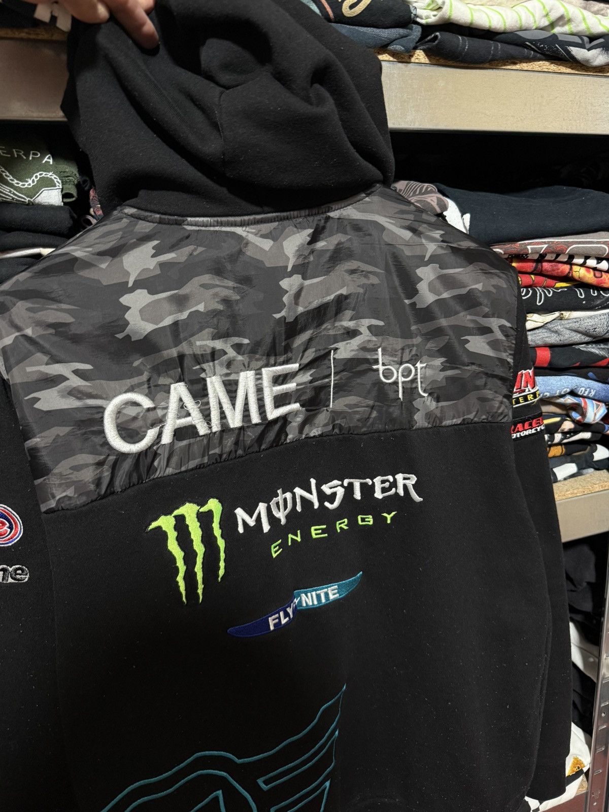 Vintage Monster Energy Racing Zip Hoodie TTC By Keith Flint Size US S / EU 44-46 / 1 - 5 Thumbnail