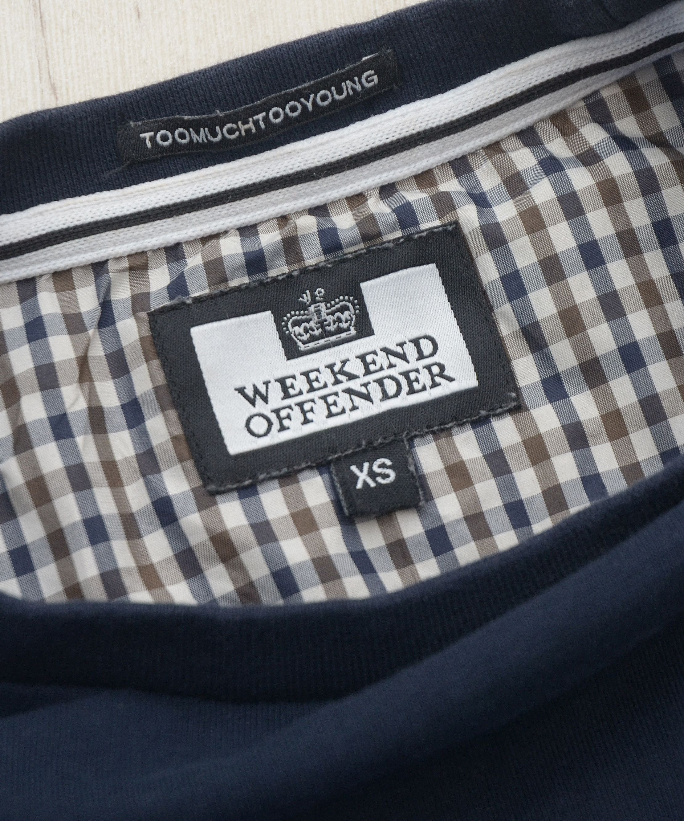 Weekend Offender Weekend Offender Tee Shirt Check Blue Size XS Unisex Size US XS / EU 42 / 0 - 7 Thumbnail