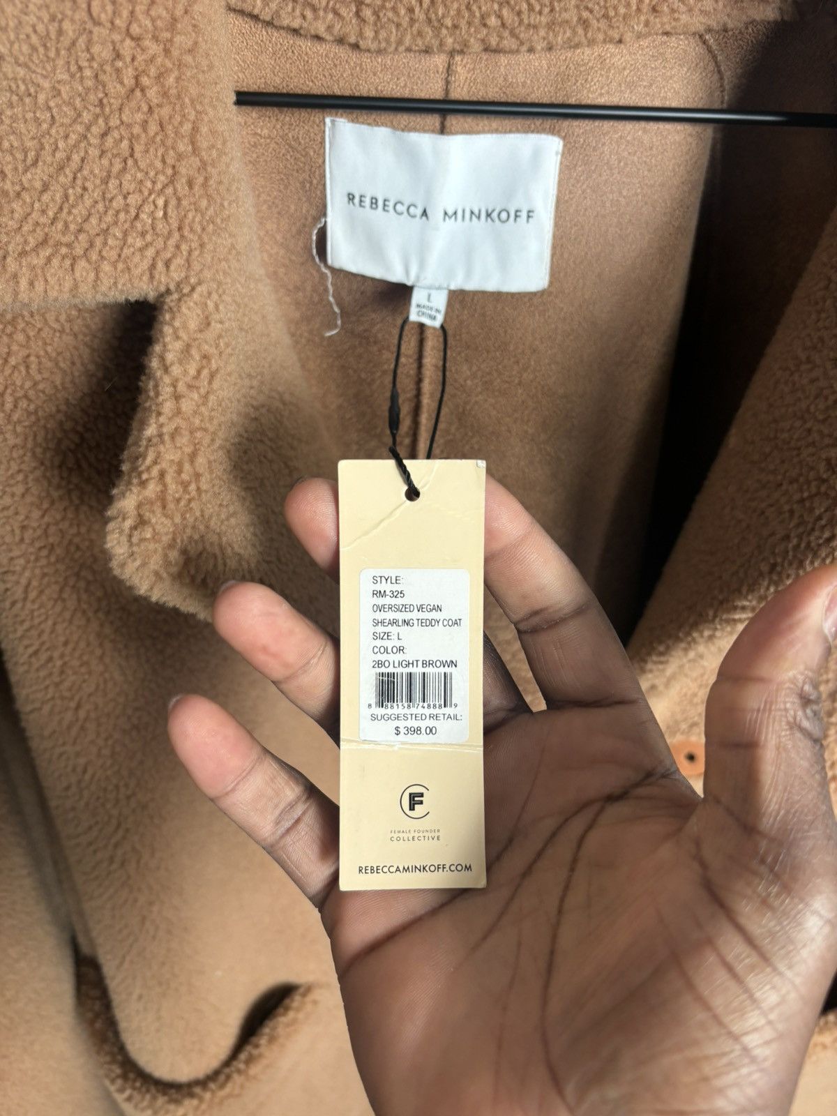 Rebecca Minkoff Rebecca Minkoff Oversized Teddy Coat Size L / US 10 / IT 46 - 5 Thumbnail