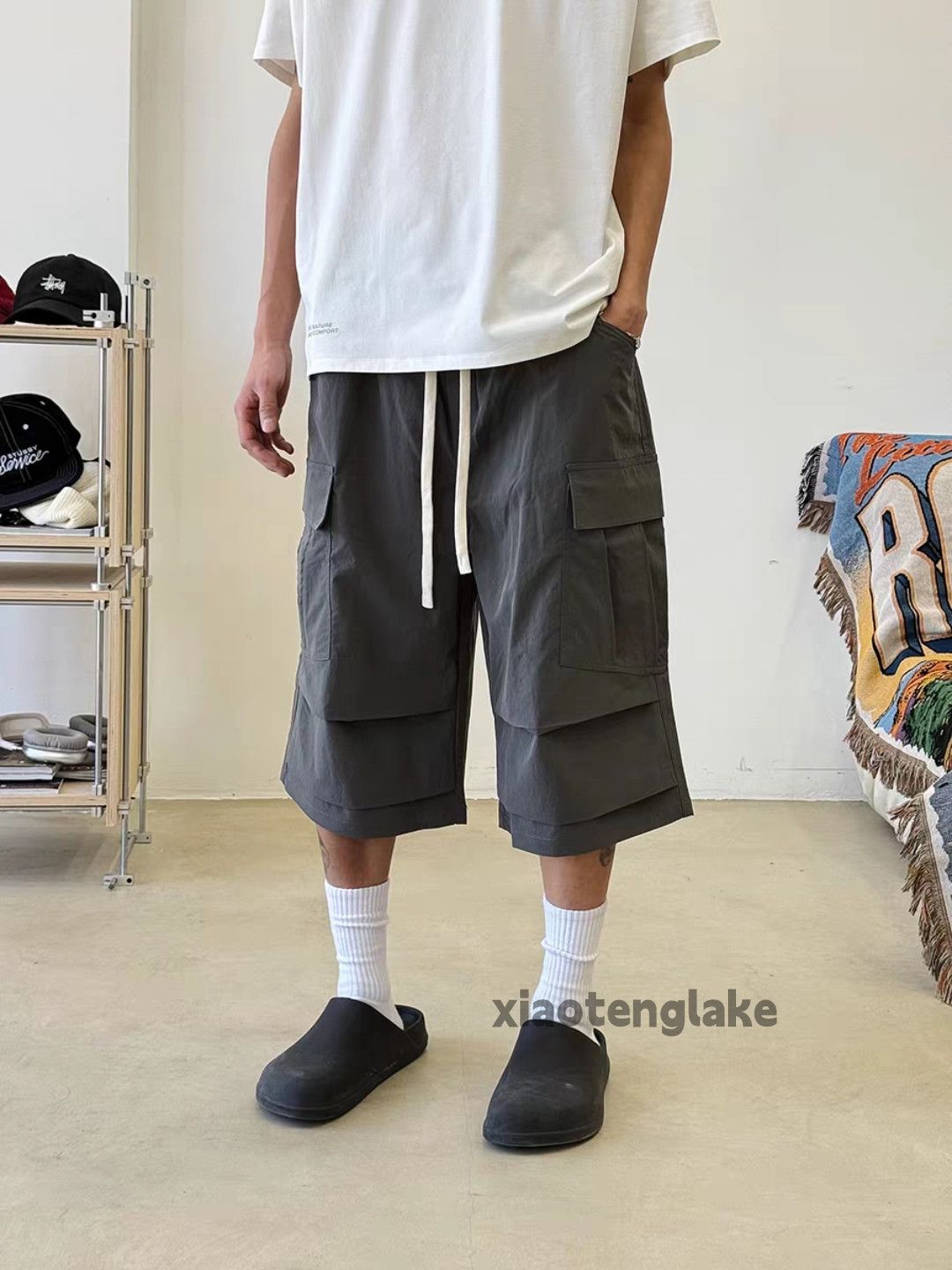 Designer Utility skate hiphop outdoor sports cargo shorts Size US 28 / EU 44 - 3 Thumbnail