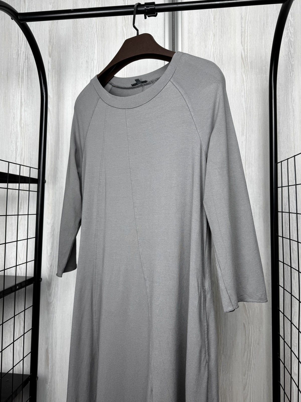 OSKA OSKA Grey Viscose Comfort Fit midi dress avant garde sz 3 Size L / US 10 / IT 46 - 5 Thumbnail