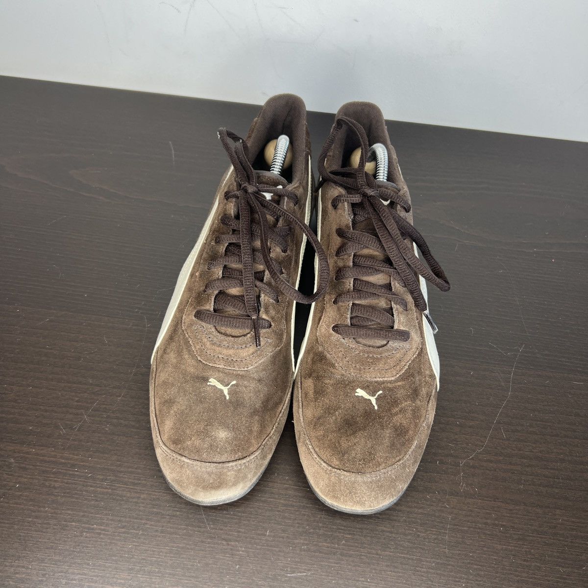 Puma Y2K Puma Speedcat Low Top Brown Suede Leather Sneakers Size US 11.5 / EU 44-45 - 3 Thumbnail