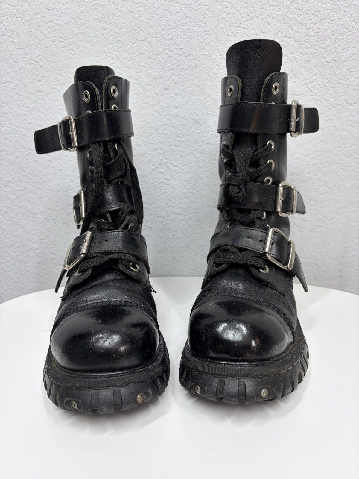 Undercover Vintage Y2K Guidi CCP Style Distressed Leather Biker Boots Size US 10 / EU 43 - 5 Thumbnail