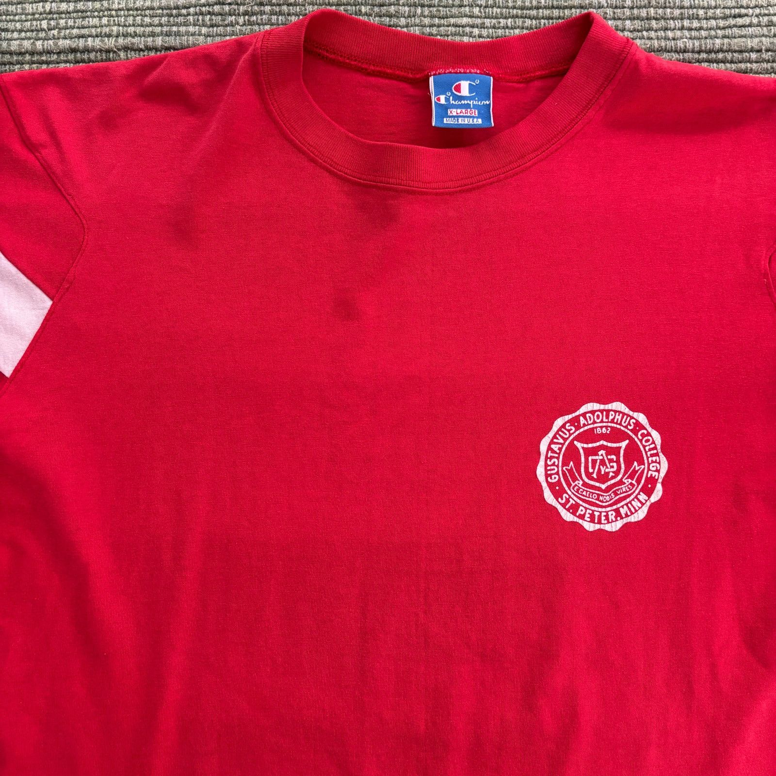 Champion × Vintage Vintage 90s Champion Gustavus Adolphus College Tee Shirt Size US L / EU 52-54 / 3 - 2 Thumbnail