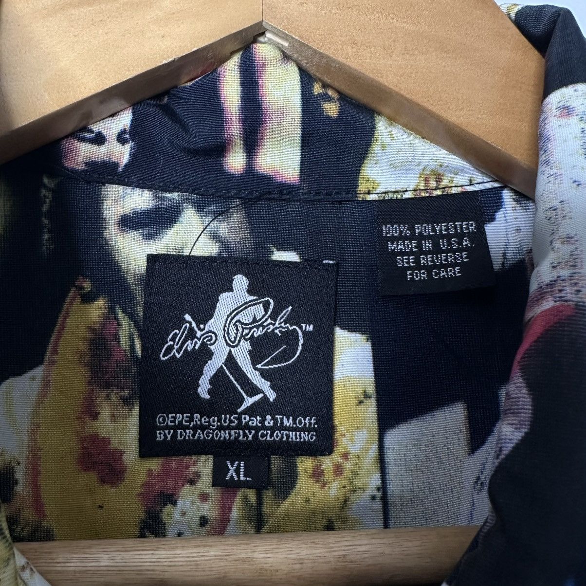 Band Tees × Vintage Elvis Presley Dragonfly Vintage 90s Made in USA Rare Size US XL / EU 56 / 4 - 3 Thumbnail
