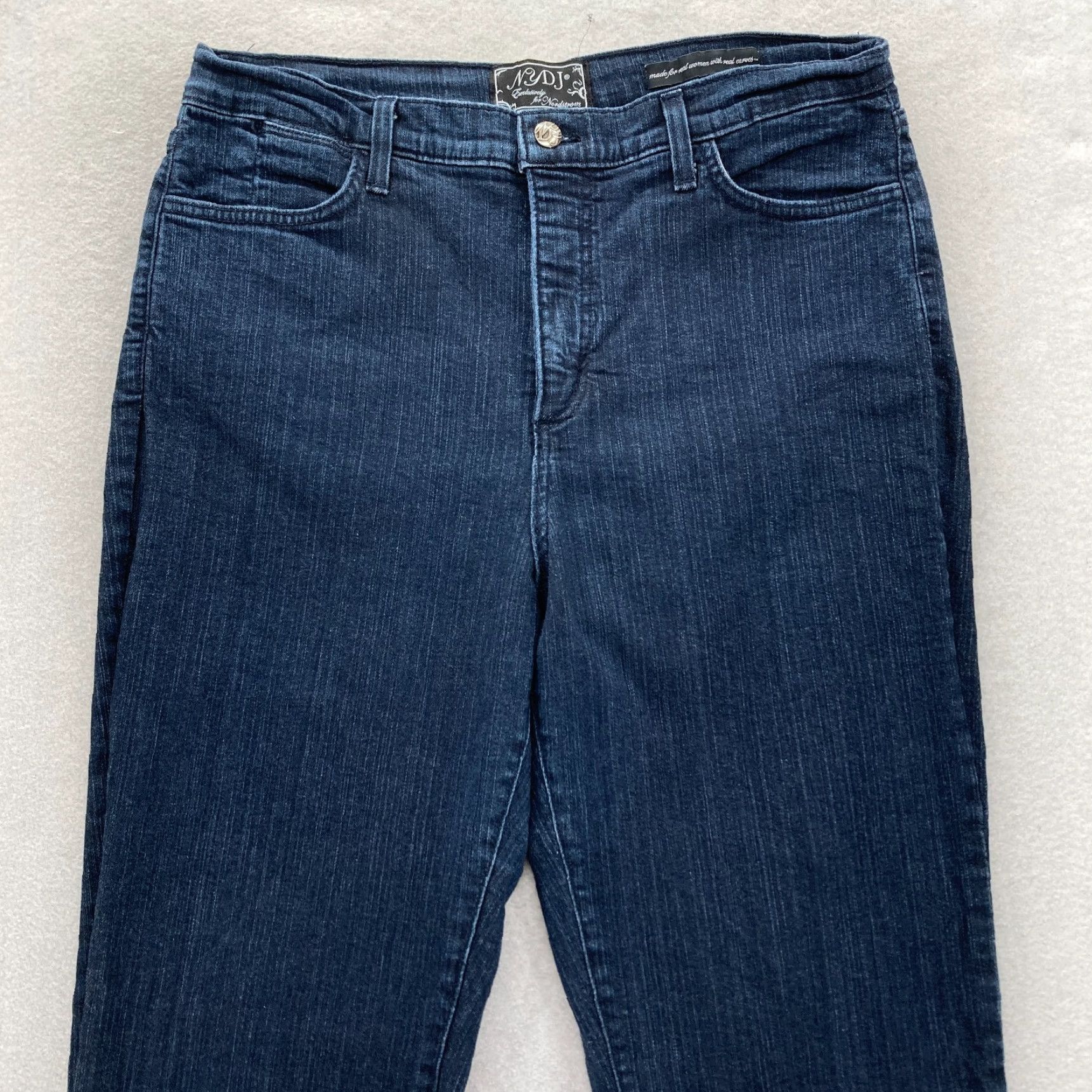 NYDJ NYDJ Bootcut Jeans Women's 16 Dark Blue Stretch Denim High Rise Comfort Regular Pocket City College Preppy Size 38" / US 16 / IT 52 - 2 Thumbnail