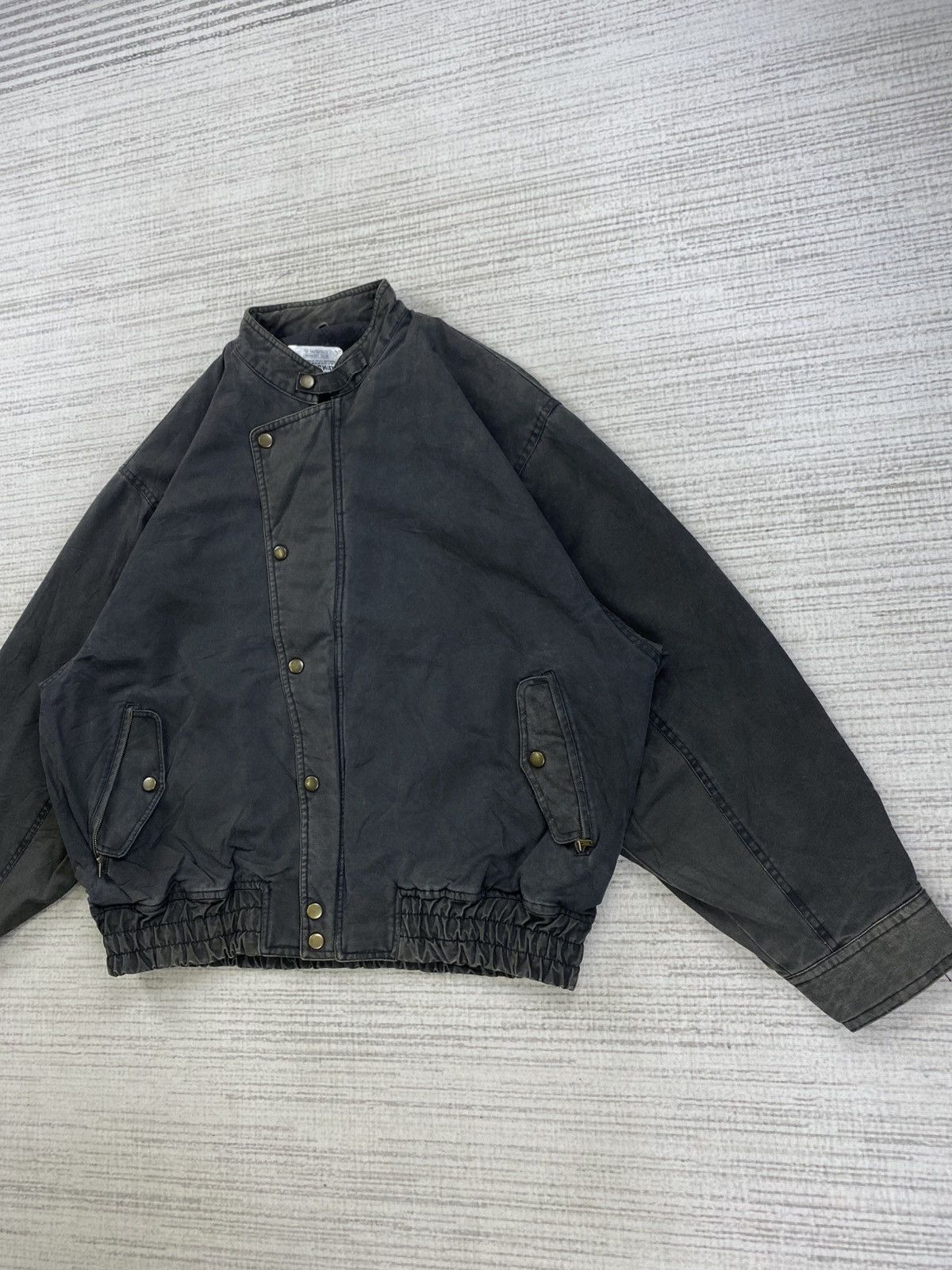 Issey Miyake Vintage Toc Toc Way Asymmetrical Bomber Jacket Size US L / EU 52-54 / 3 - 4 Thumbnail