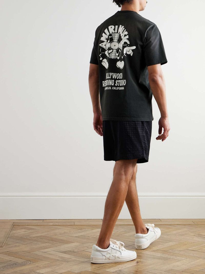 Amiri o1s1wg110526 Hollywood Music Record T-Shirt in Black Size US XL / EU 56 / 4 - 2 Thumbnail