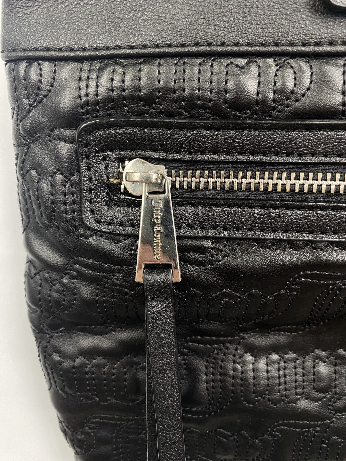 Juicy Couture Jeans Y2K Juice Couture Leather Bag Los Angeles Rare Retro Hupe Size ONE SIZE - 5 Thumbnail