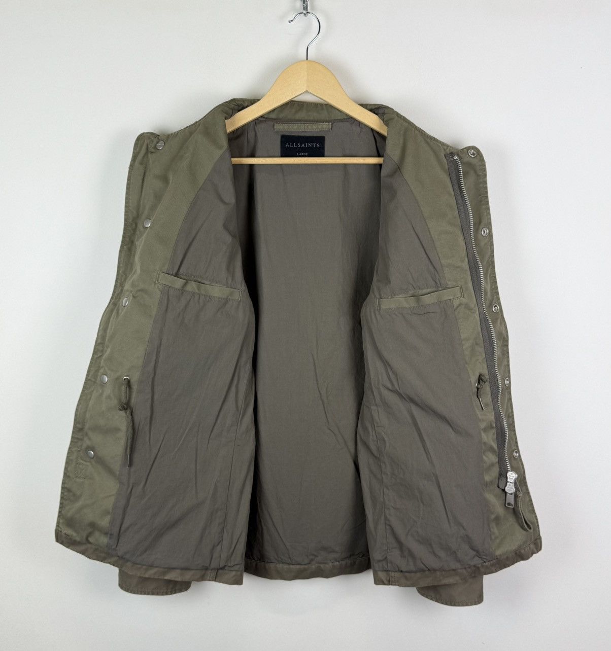 Allsaints Allsaints Cote Jacket Field M-65 Style Military Coat Khaki Size US L / EU 52-54 / 3 - 8 Thumbnail