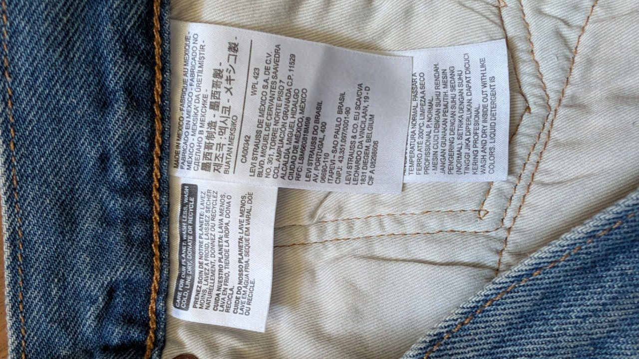 DENIM TEARS × Levi's Cotton Wreath Light Wash x Levis Denim Pants Size US 33 - 3 Thumbnail