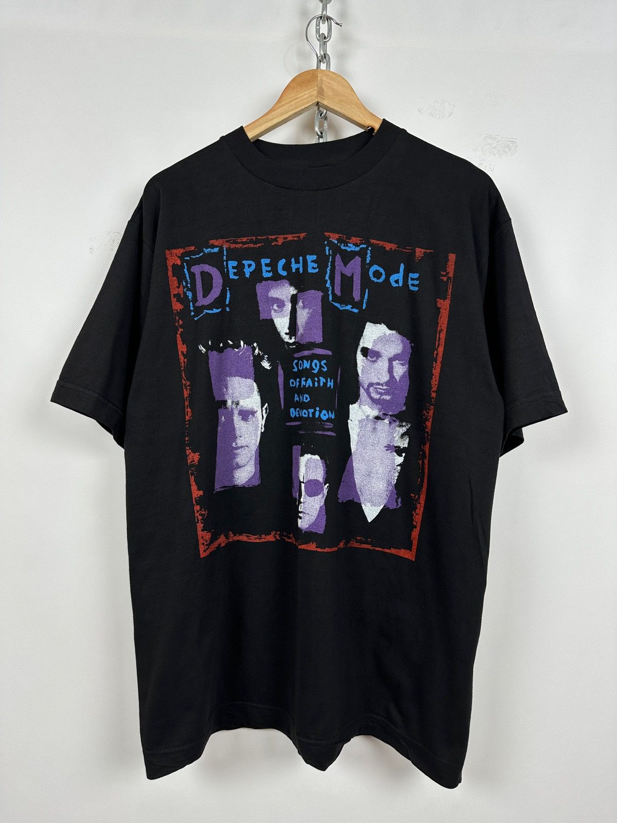 Band Tees 1993 Vintage Depeche Mode Songs of Faith and Devotion Tour Size US XL / EU 56 / 4 - 1 Thumbnail